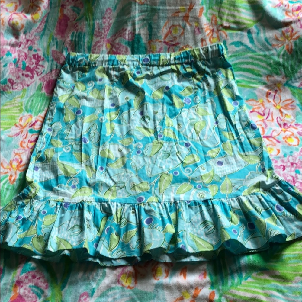 Lilly Pulitzer White Tag Fish skirt